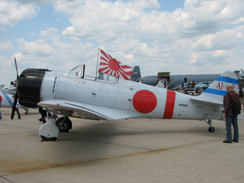 Japanese WWII aircraft on display