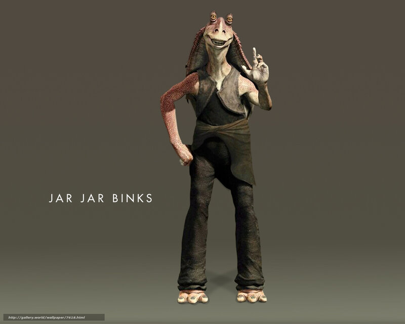 Jar Jar Binks character art