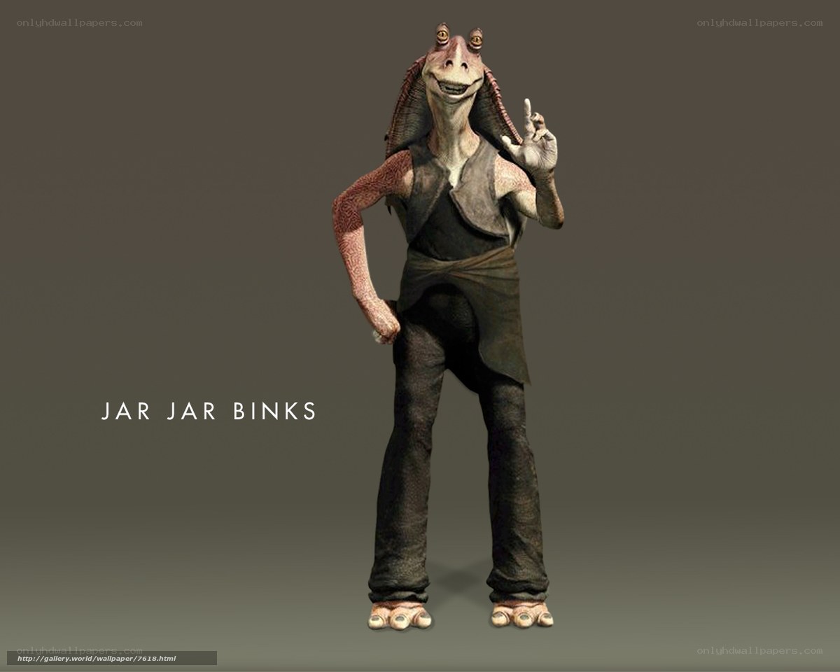 Jar Jar Binks character art