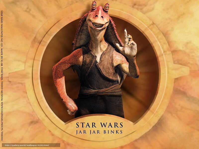 Jar Jar Binks character art