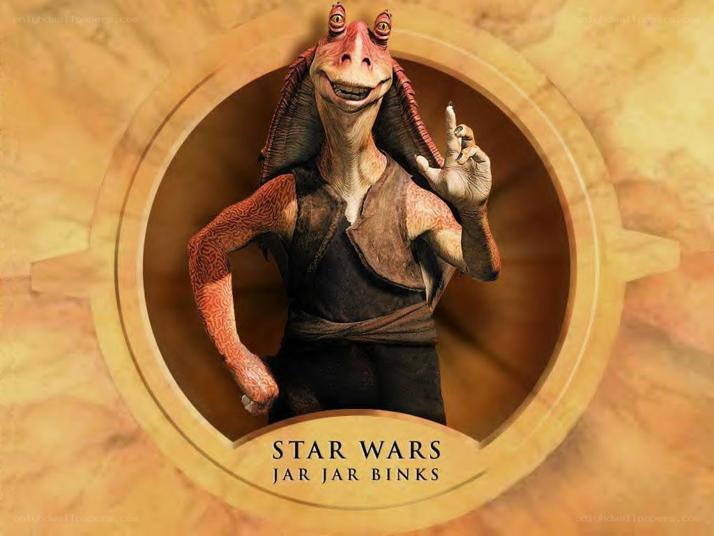 Jar Jar Binks character card
