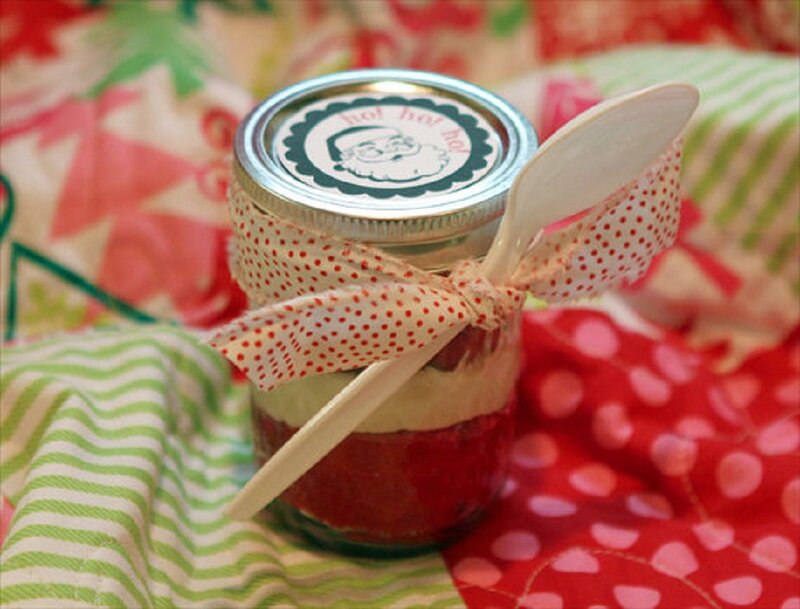 Jar of Layered Dessert
