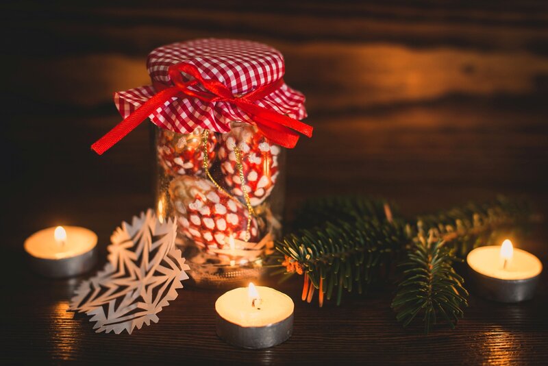 Jar with Ornaments