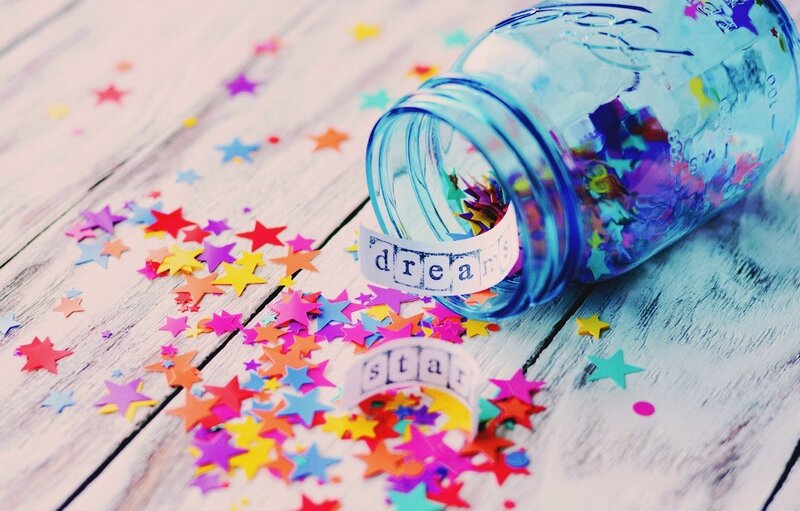 Jar with Star Confetti