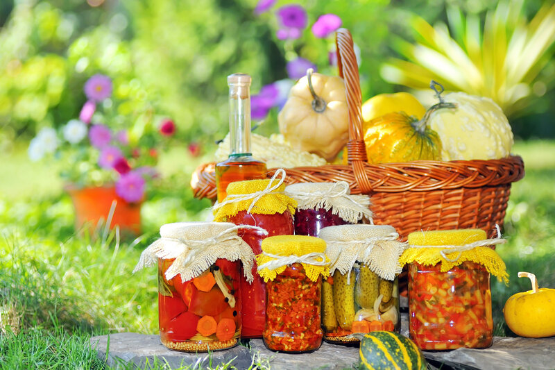 Jars of Pickled Vegetables — Green