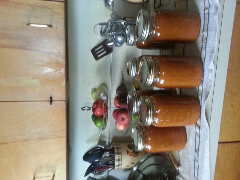 Jars of Sauce on Counter