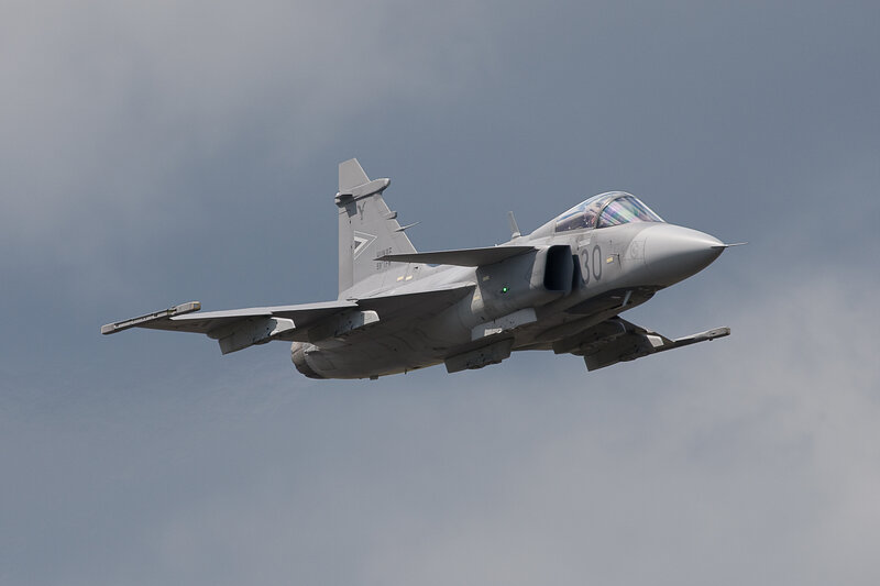 JAS-39 Gripen in flight