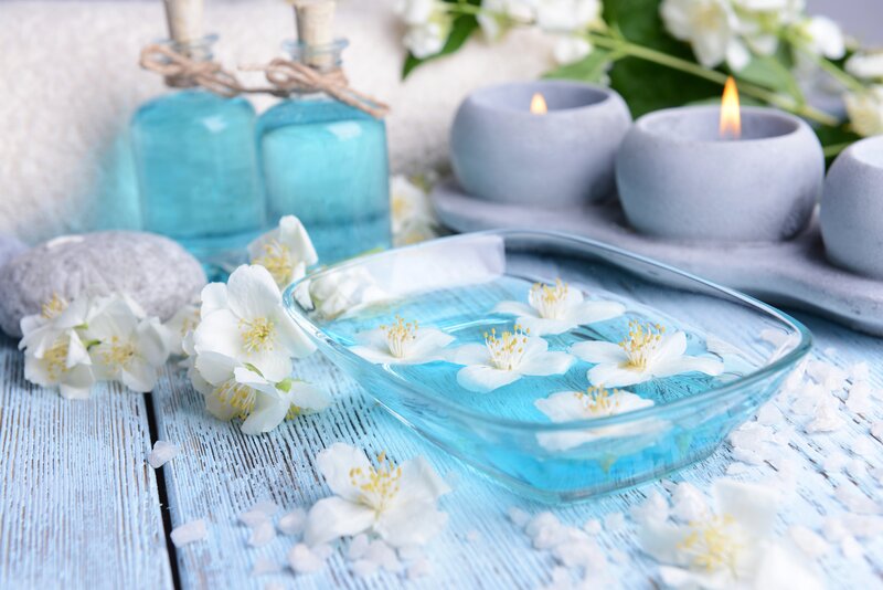 Jasmine Flowers in Water