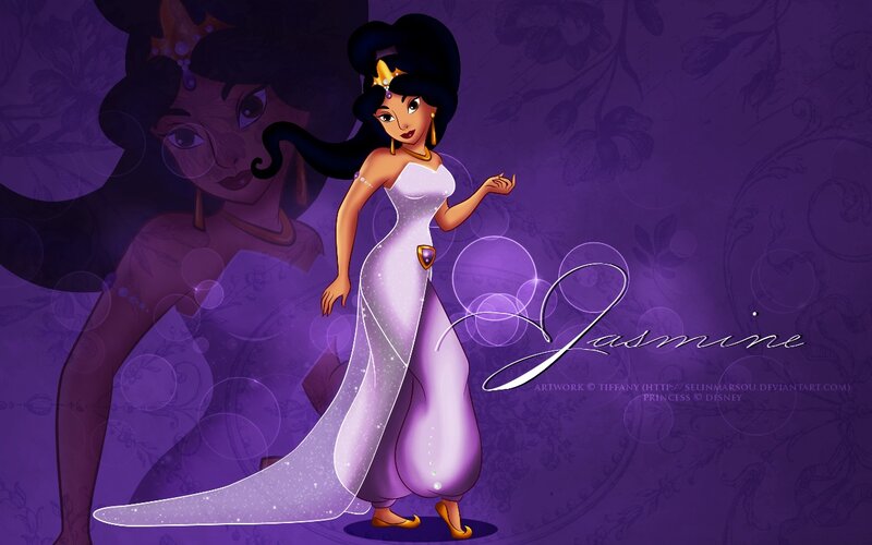 Jasmine in White Gown