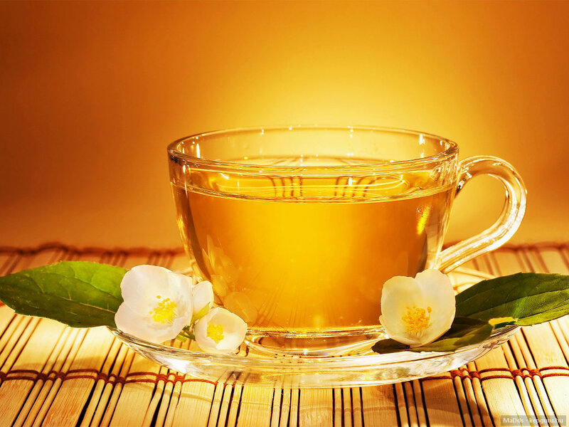 Jasmine Tea in Glass Cup