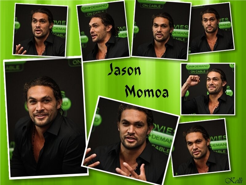 Jason Momoa in Black Shirt