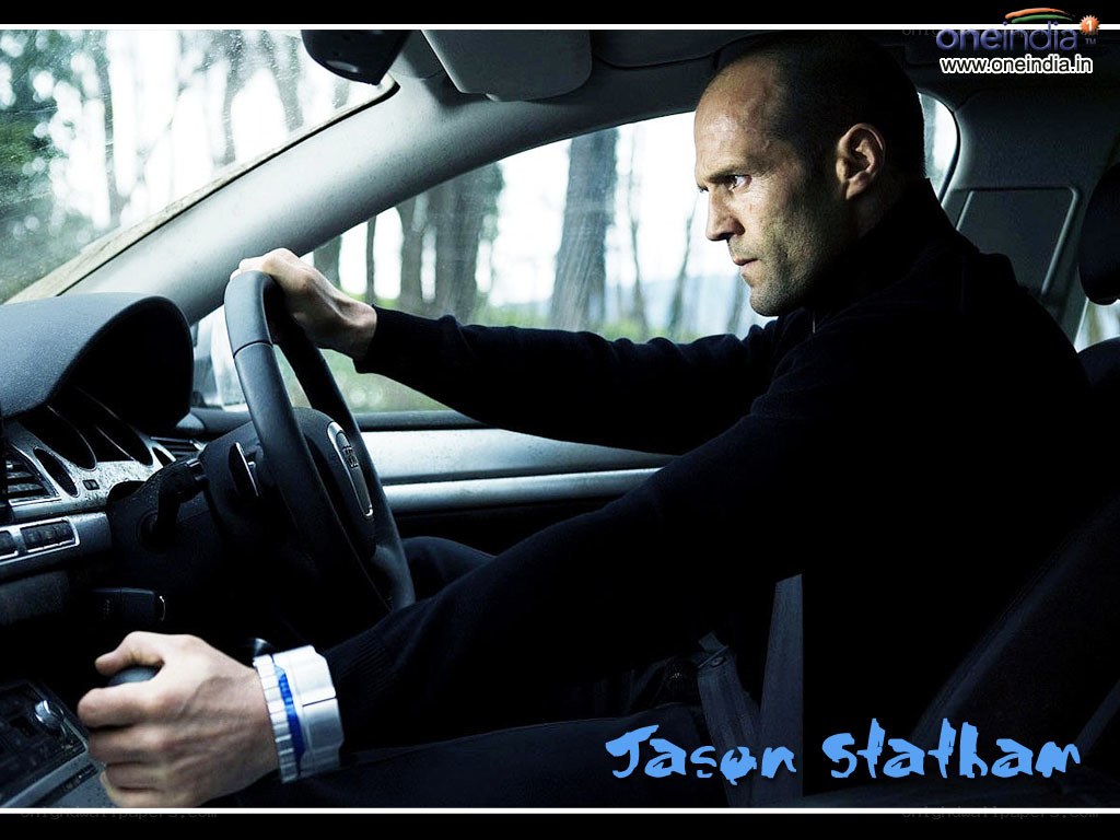 Jason Statham in a car