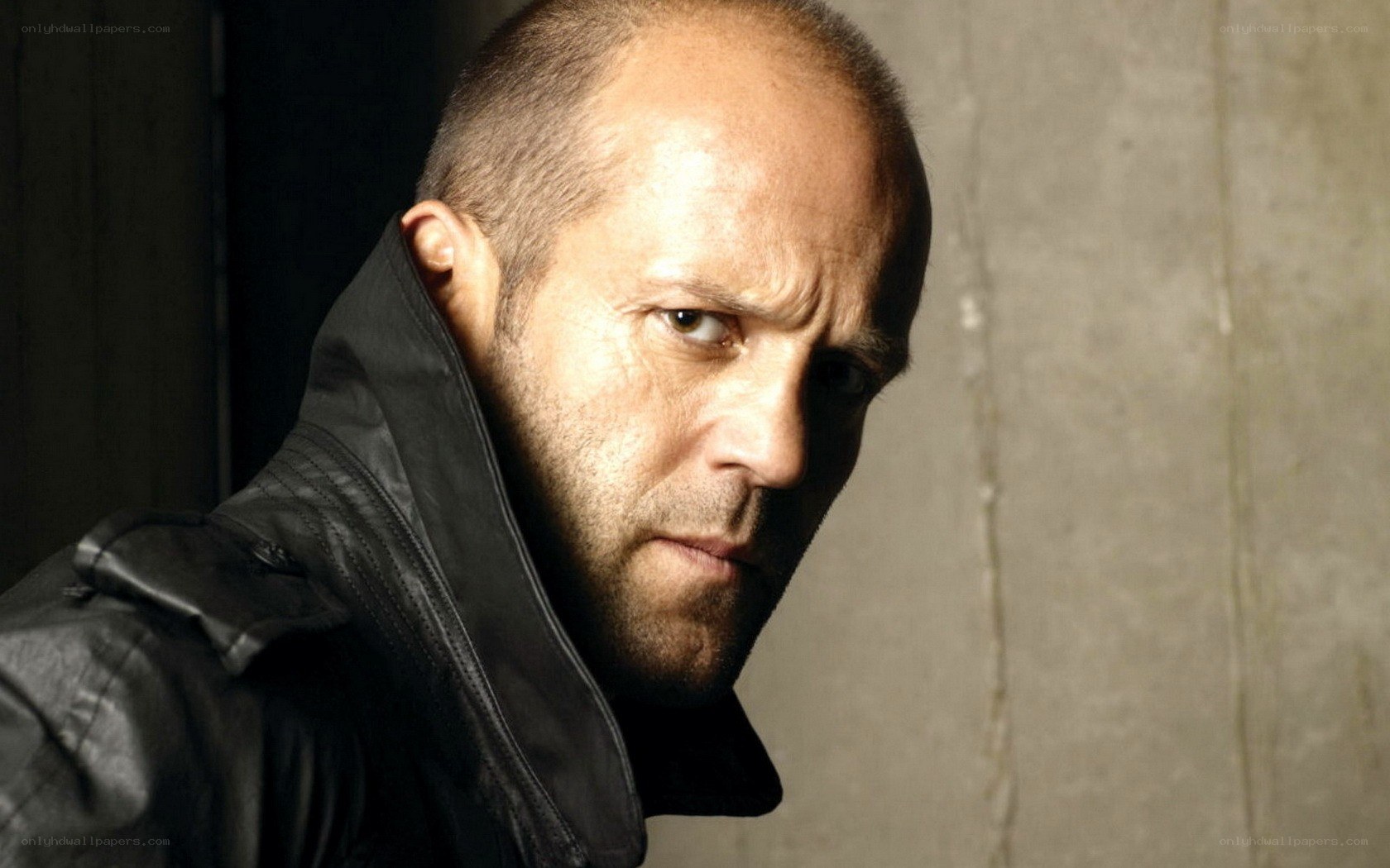 Jason Statham in black jacket