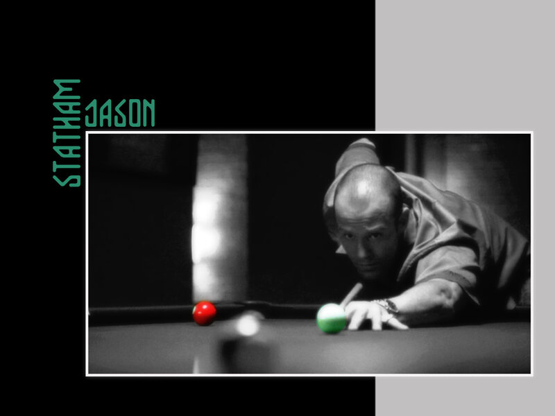 Jason Statham playing pool