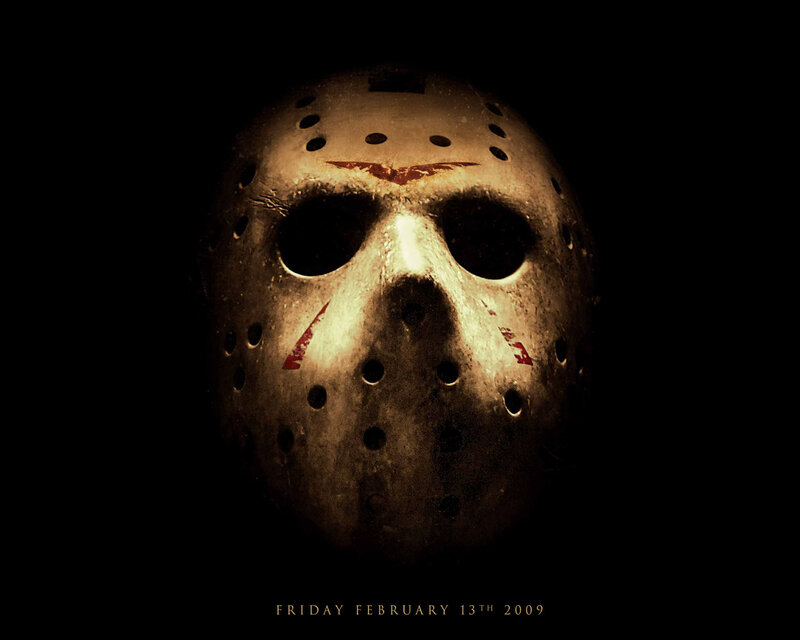 Jason Voorhees Mask — Black, Dark, Ominous, Photograph