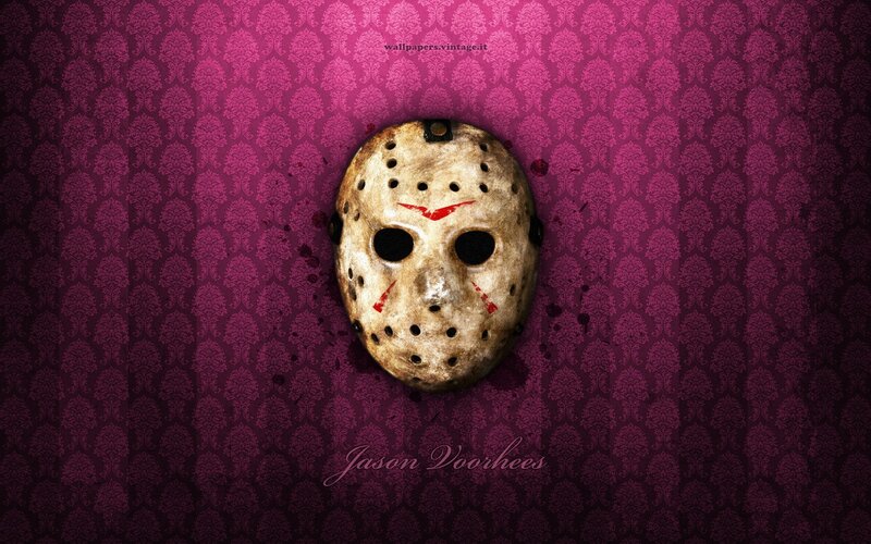 Jason Voorhees Mask — Purple, Dark, Ominous, Digital Art