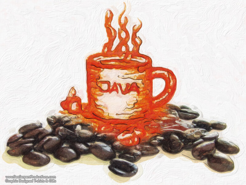 Java coffee cup art