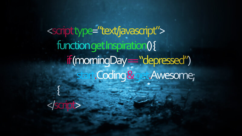 JavaScript Code on Dark Background
