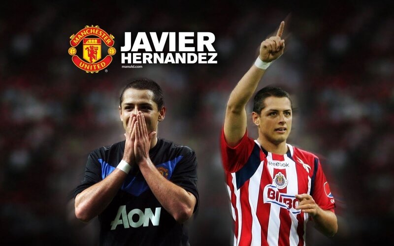 Javier Hernandez football collage