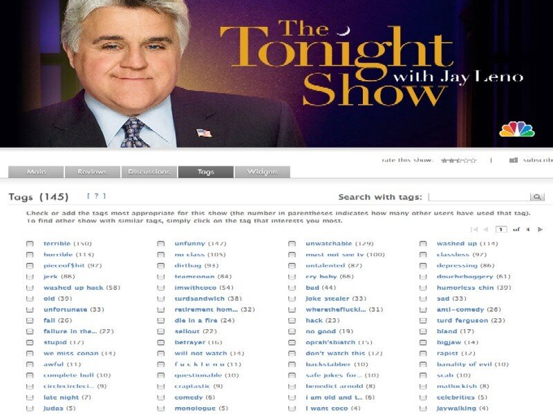Jay Leno on a Show Poster