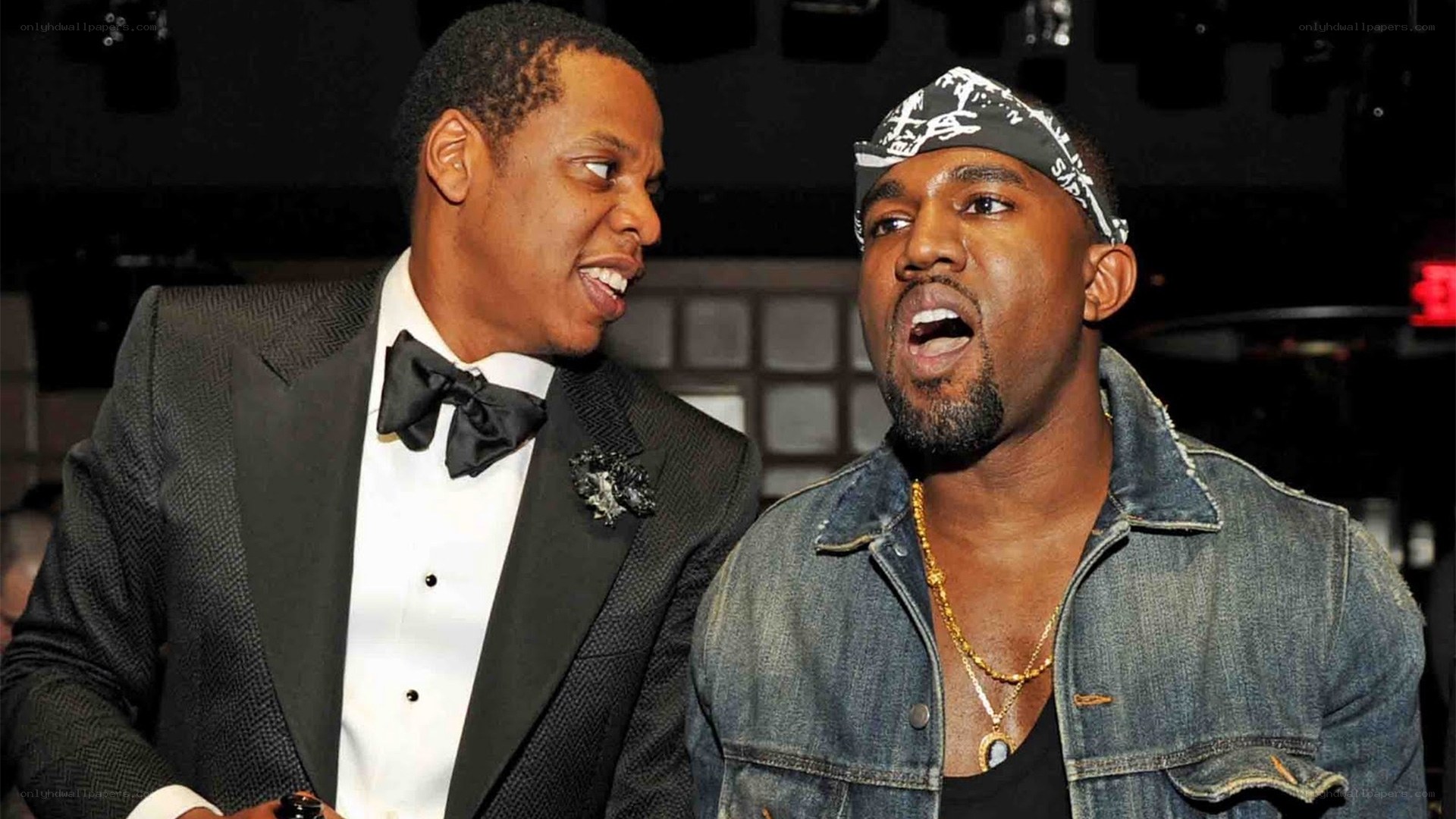 Jay-Z and Kanye West at event