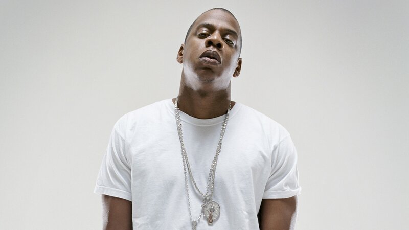 JAY-Z in white t-shirt