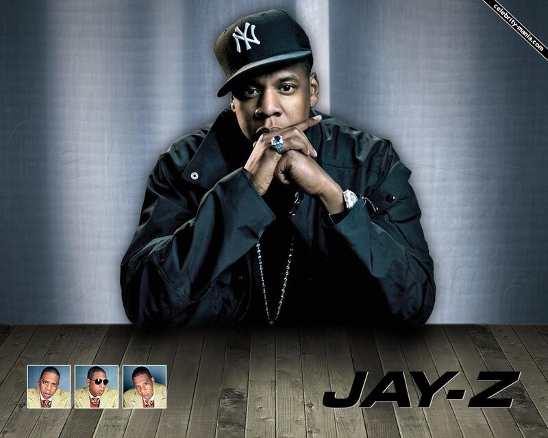 Jay-Z portrait with NYC cap
