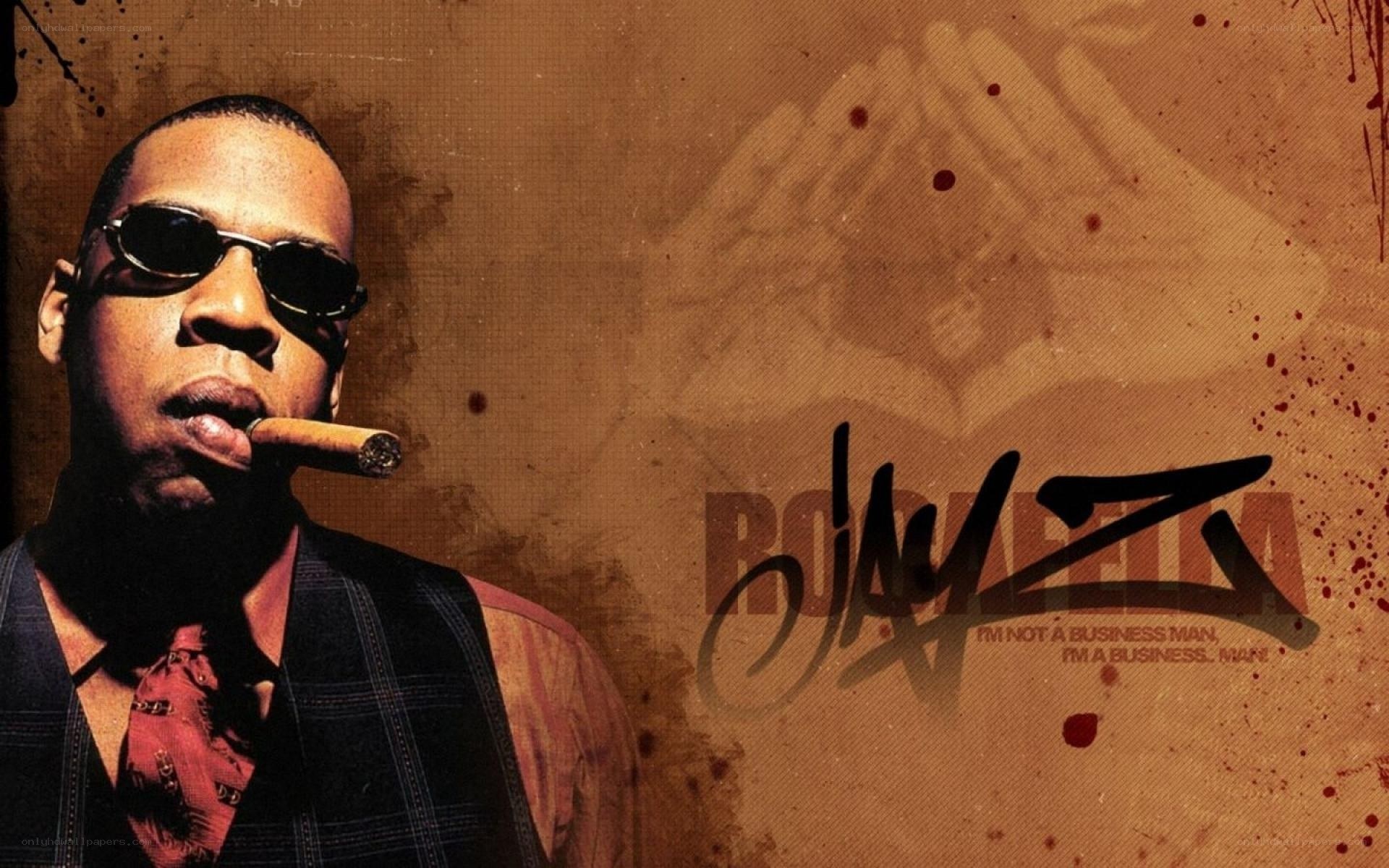 Jay-Z with cigar and sunglasses