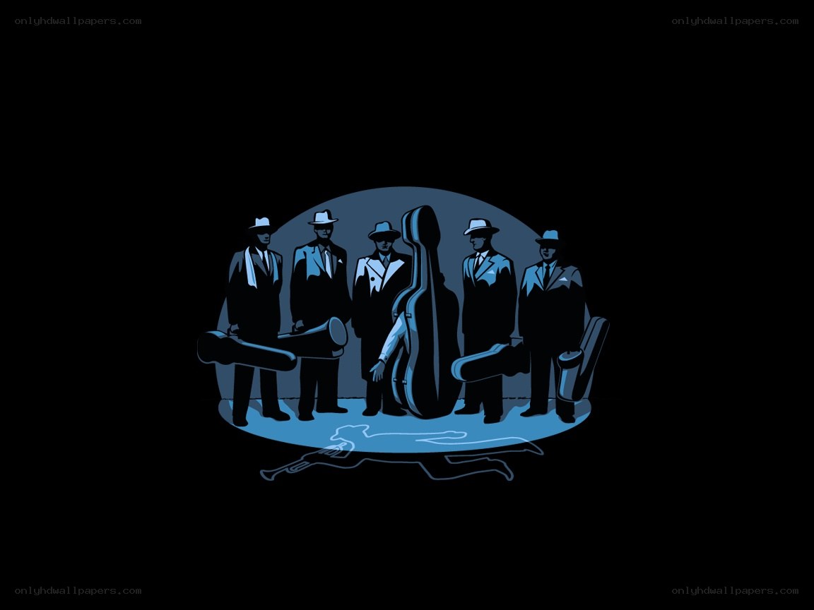 jazz band illustration