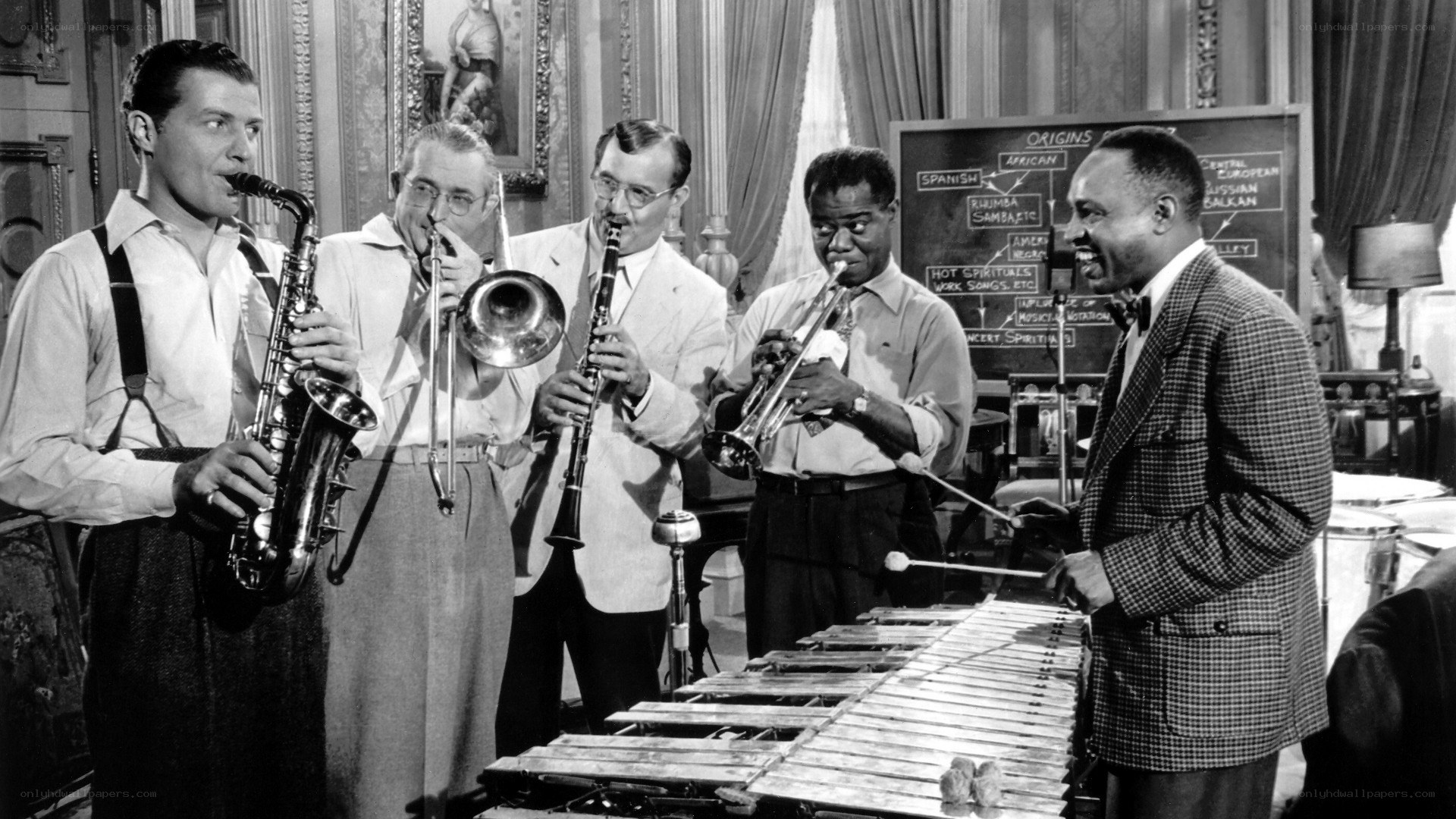 jazz band performing in a room