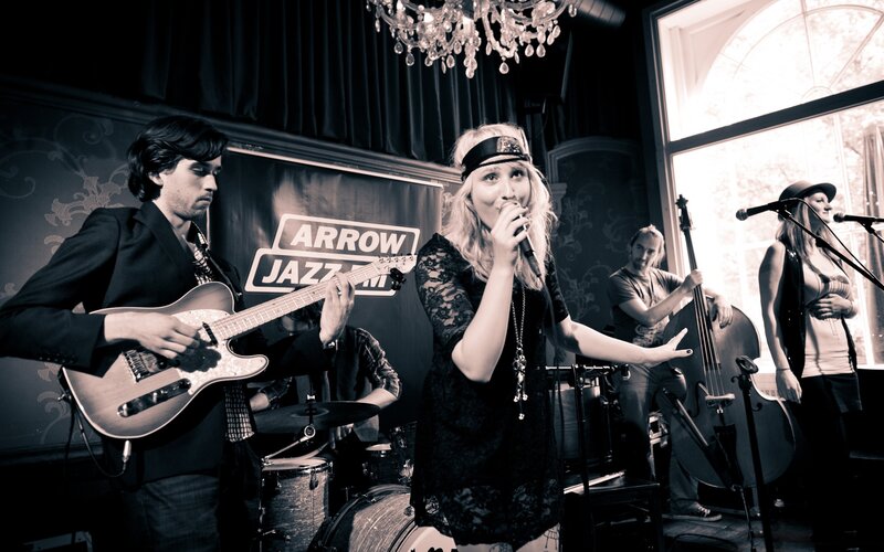 Jazz band performing live