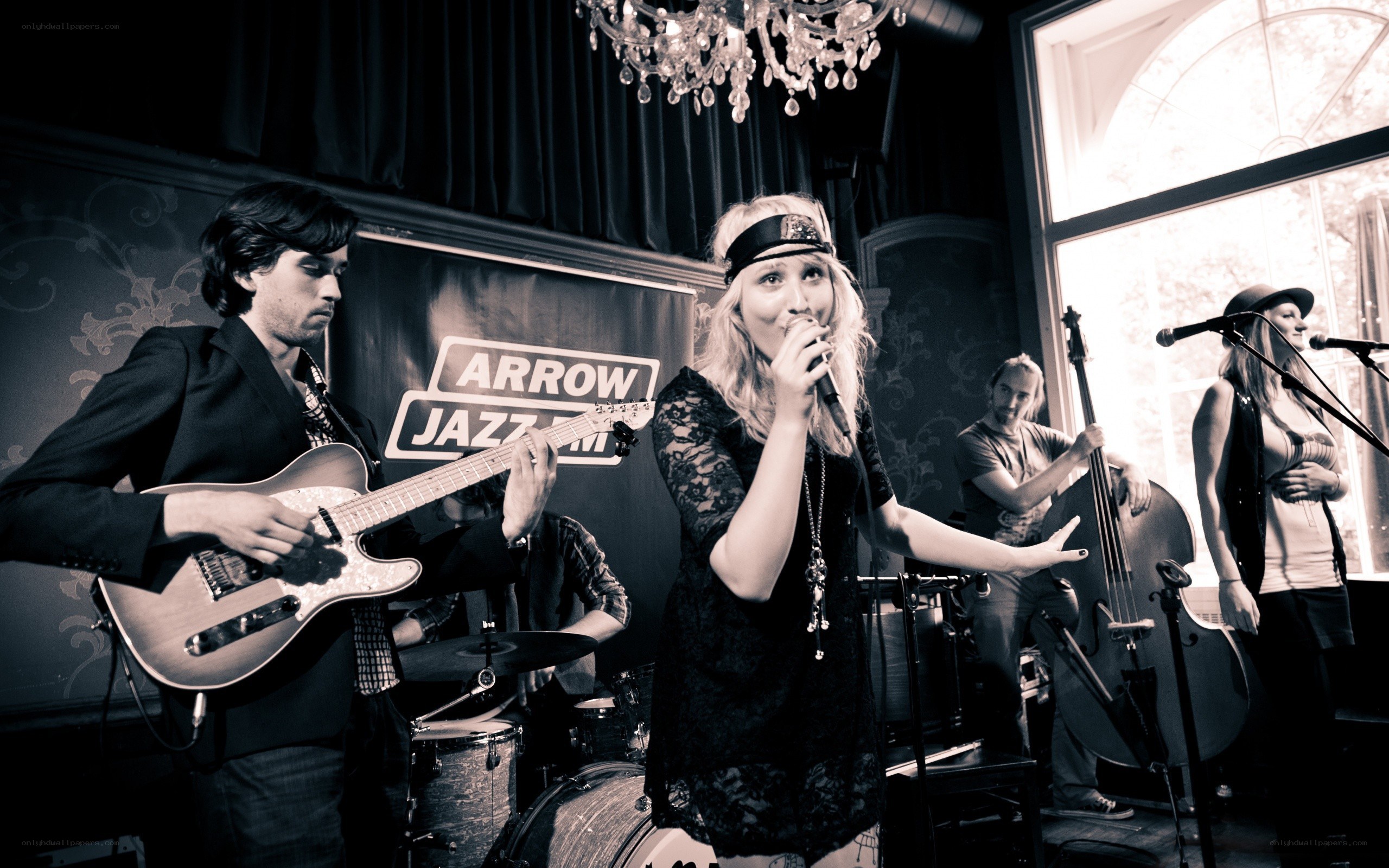 Jazz band performing live