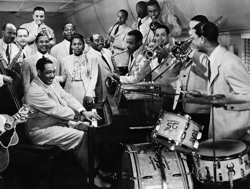 Jazz band performing on stage