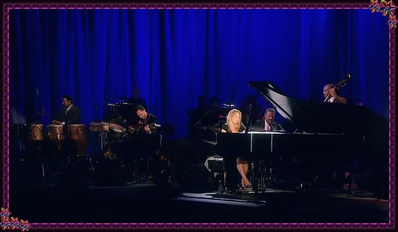 Jazz Band Performing on Stage — Blue
