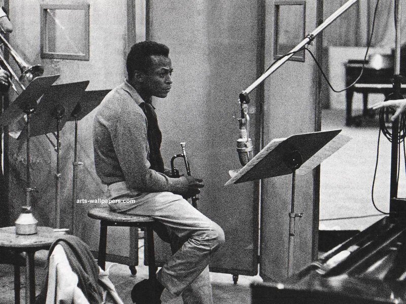 jazz musician in recording studio