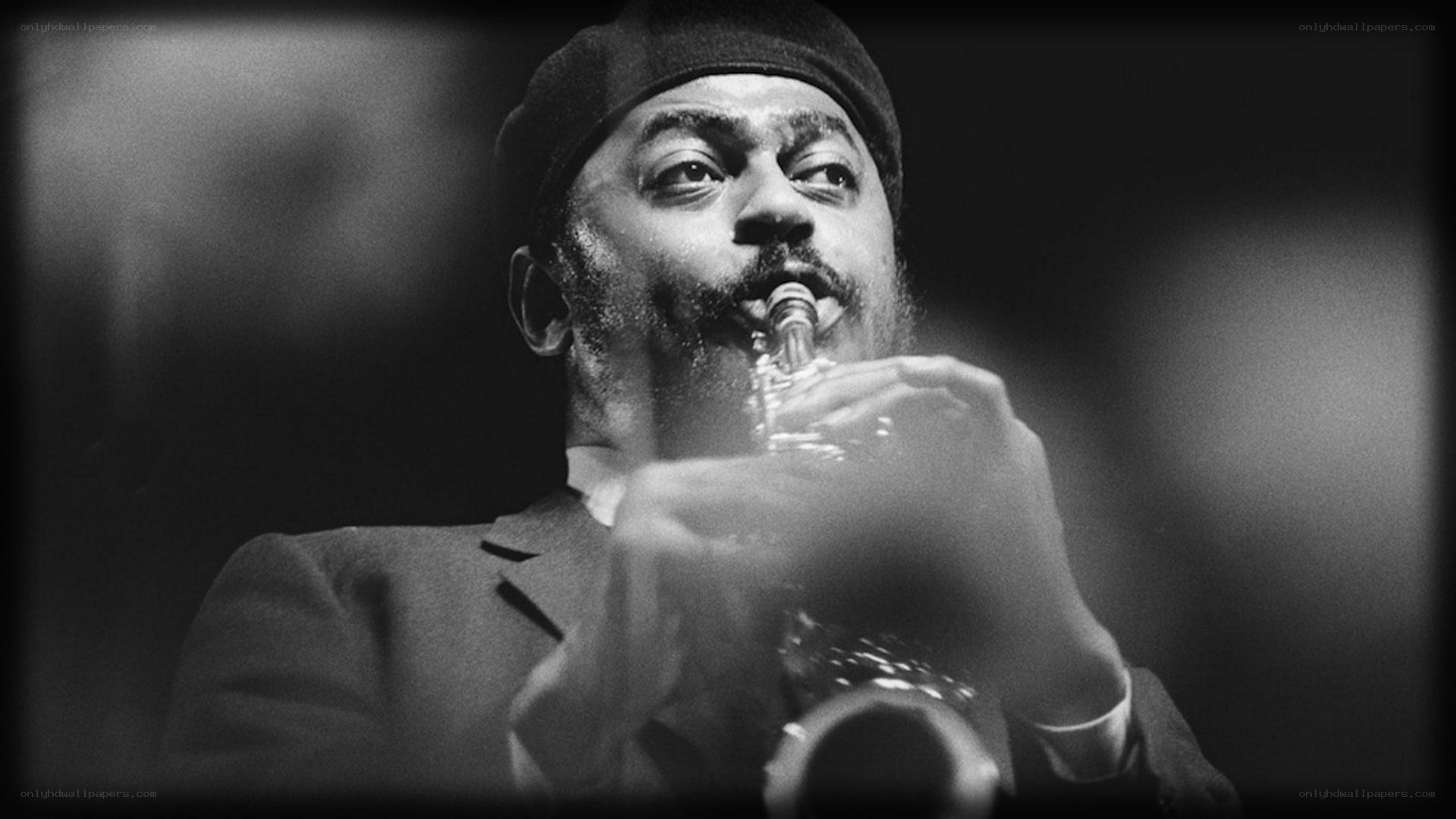jazz musician playing trumpet