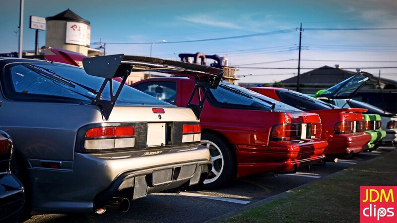 JDM cars at a car show
