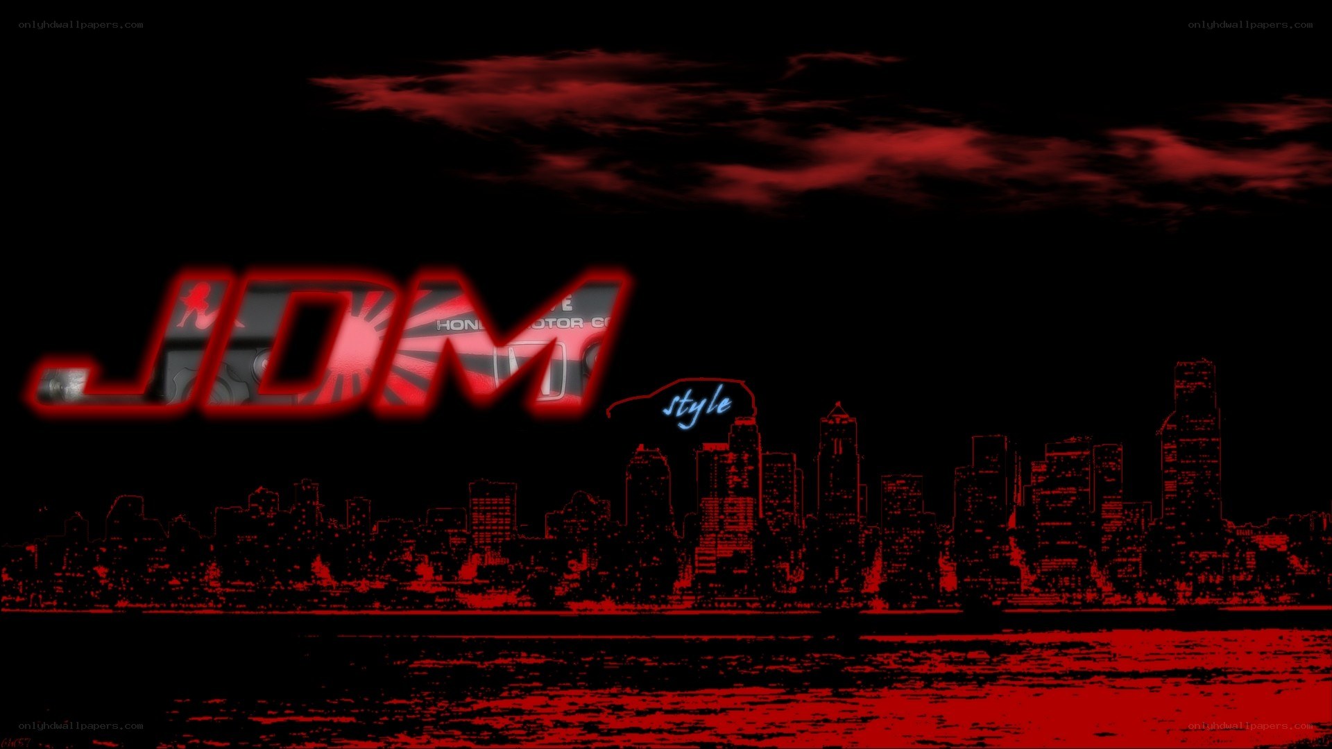 JDM style cityscape