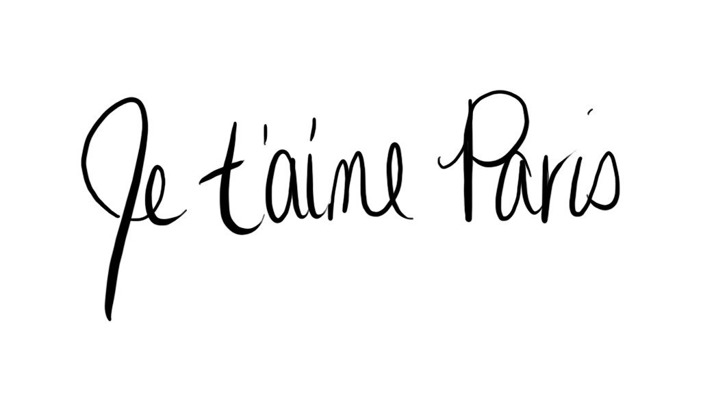 Je t'aime Paris text