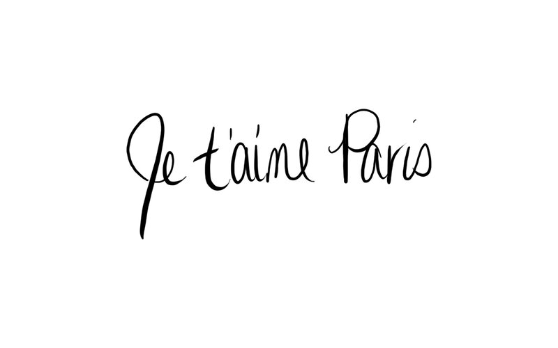 Je t'aime Paris text