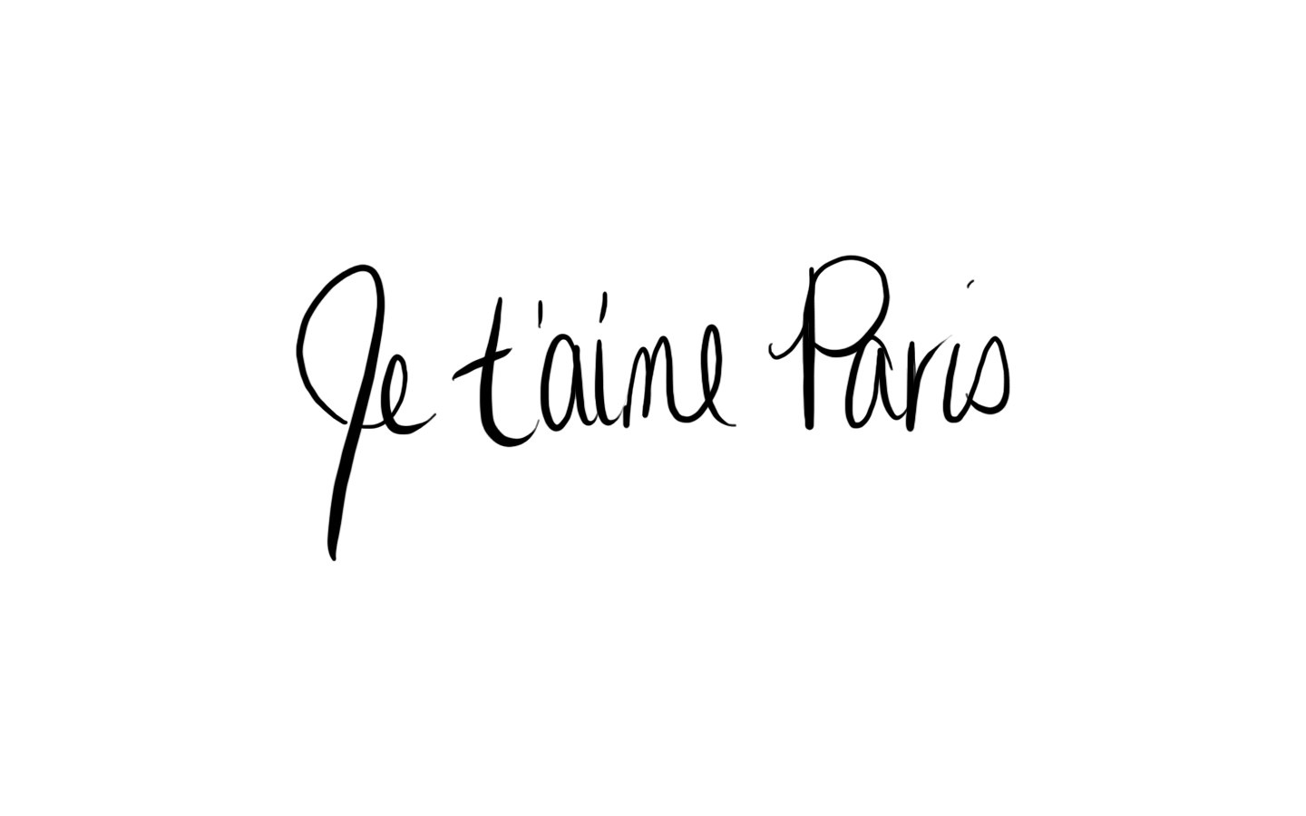 Je t'aime Paris text