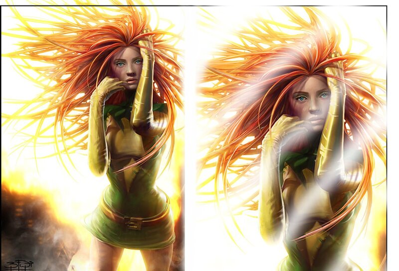 Jean Grey in fiery power
