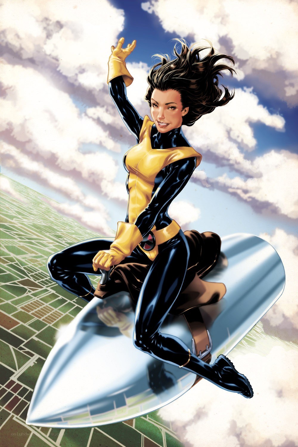 Jean Grey in flight