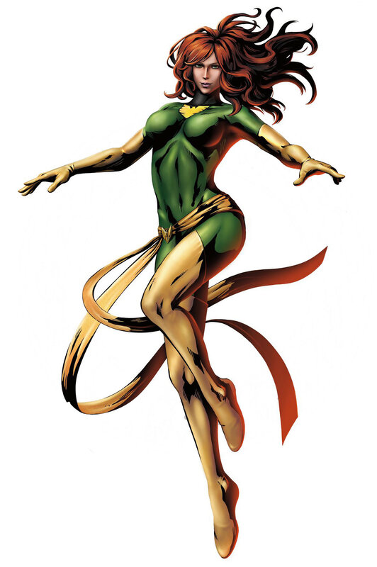 Jean Grey in green suit