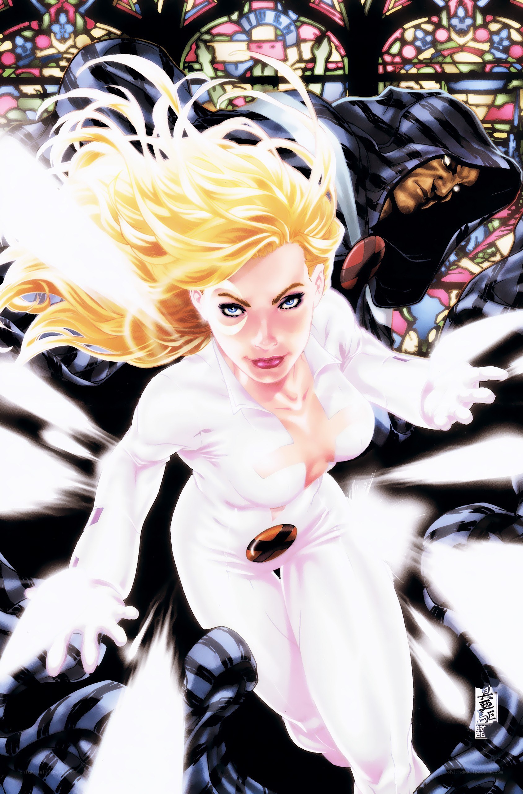 Jean Grey in white suit