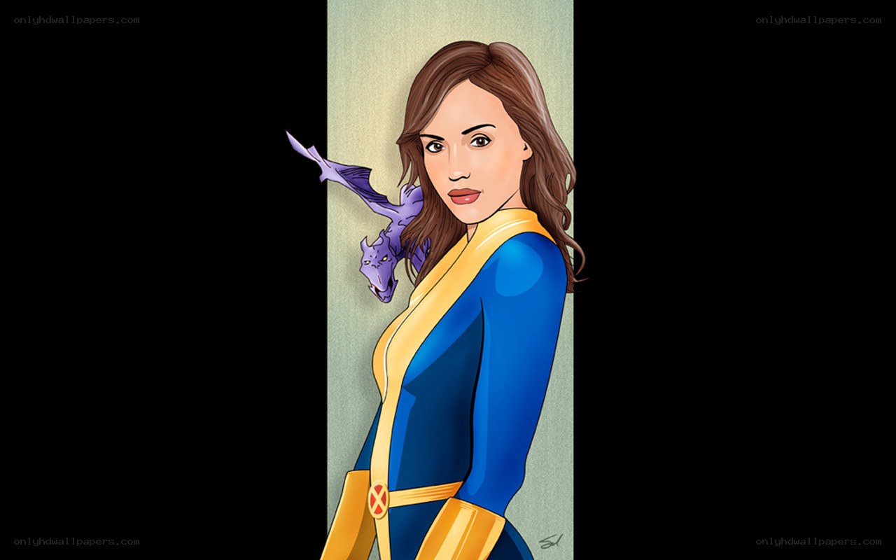 Jean Grey with a dragon