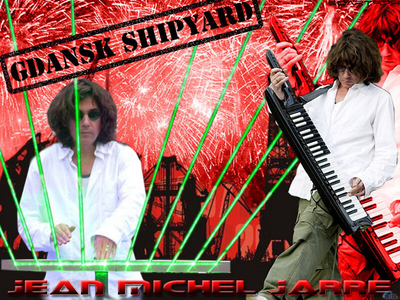 Jean Michel Jarre at Gdansk Shipyard