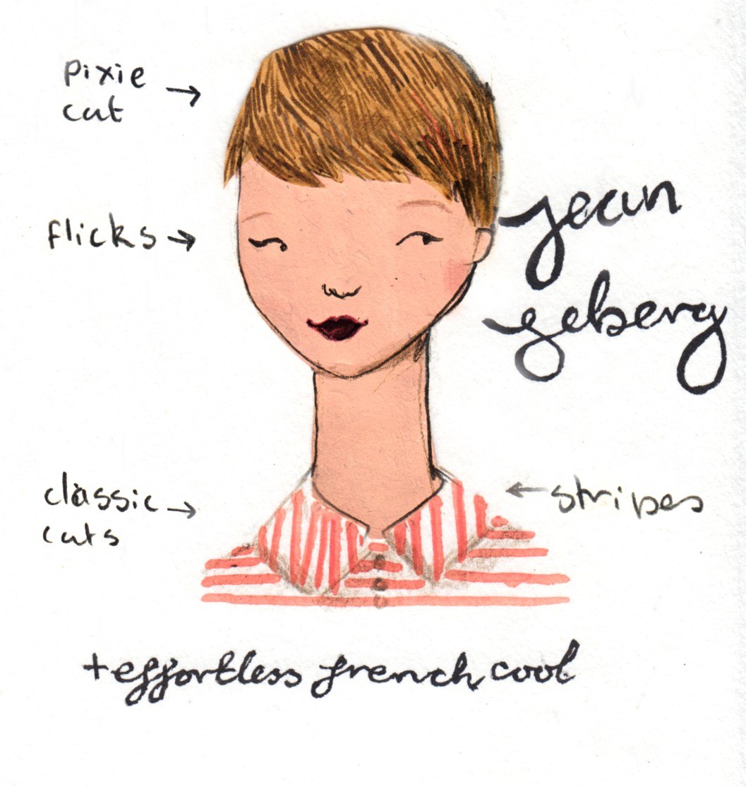 Jean Seberg illustration