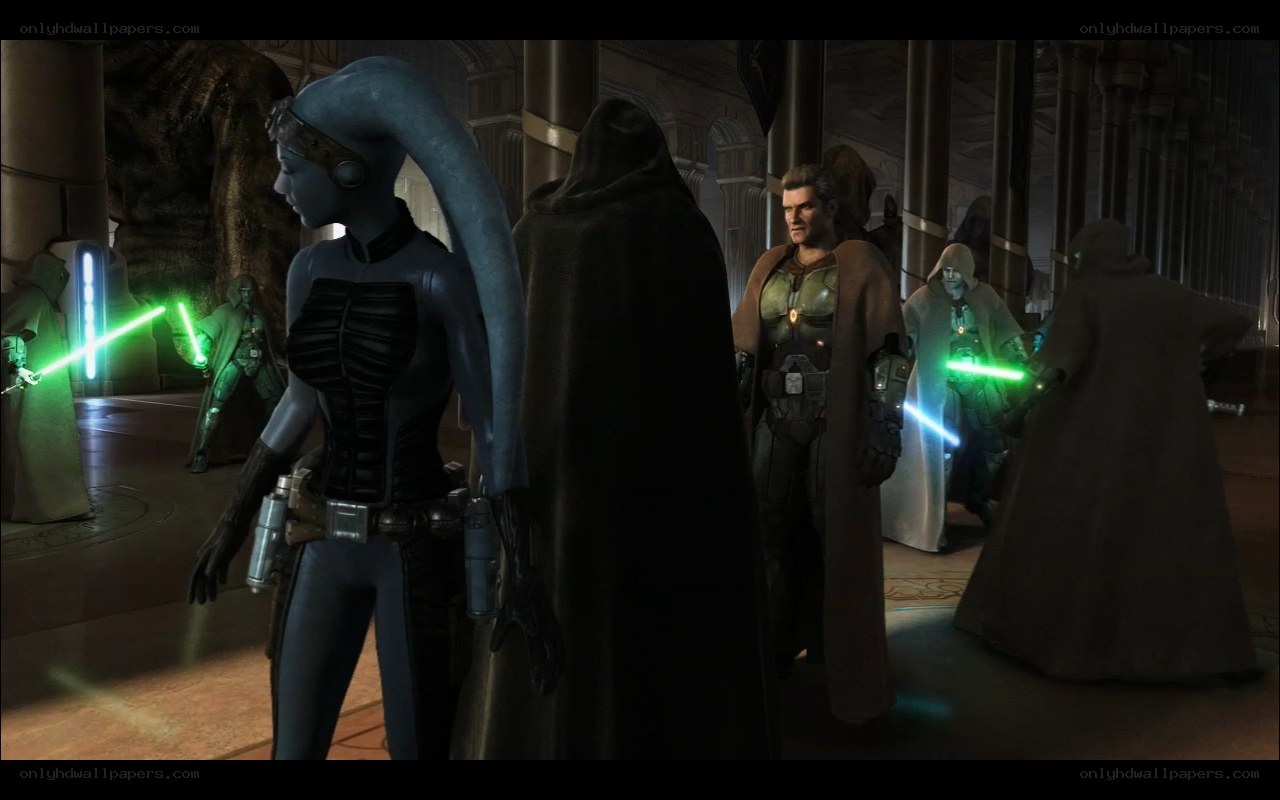 Jedi and Sith confrontation