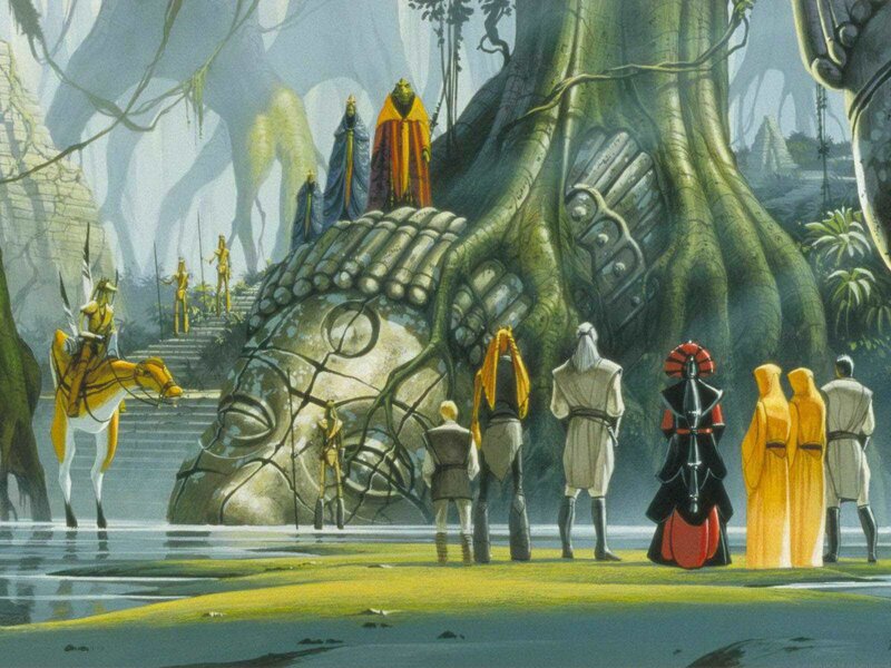 Jedi Council on a jungle planet